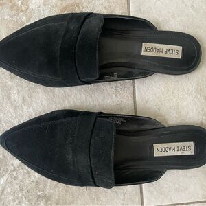 Steve Madden Women's Black Mules
